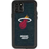 NBA Miami Heat Black Partial Logo iPhone 11 Pro Waterproof Case