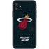NBA Miami Heat Black Partial Logo iPhone 11 Skin