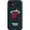 NBA Miami Heat Black Partial Logo iPhone 12 Impact Case