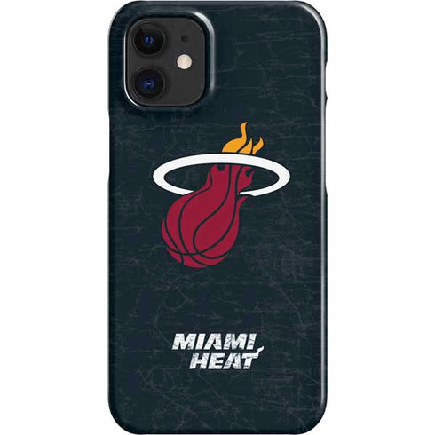 NBA Miami Heat Black Partial Logo iPhone 12 Mini Lite Case