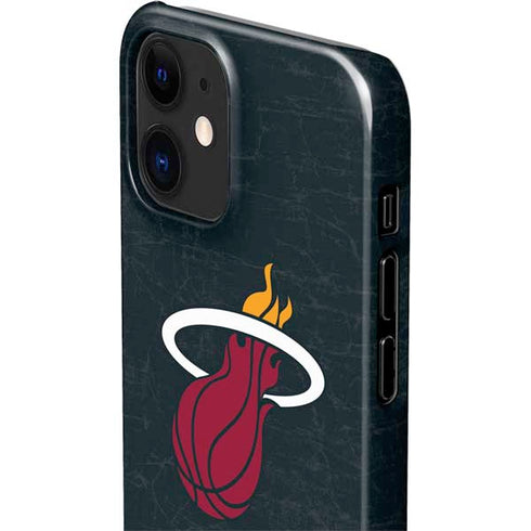 NBA Miami Heat Black Partial Logo iPhone 12 Mini Lite Case