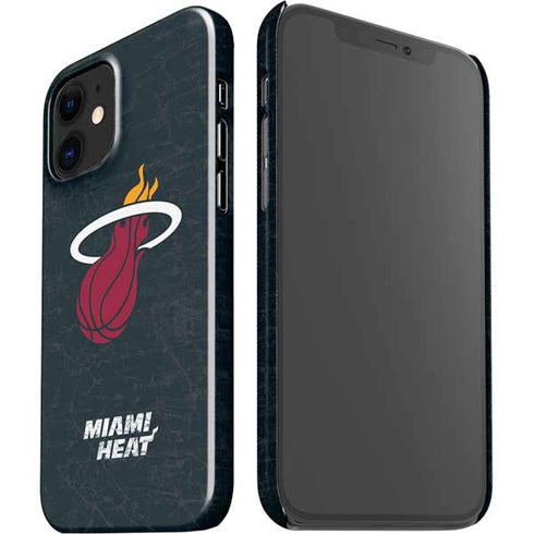 NBA Miami Heat Black Partial Logo iPhone 12 Mini Lite Case