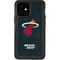 NBA Miami Heat Black Partial Logo iPhone 12 Mini Waterproof Case