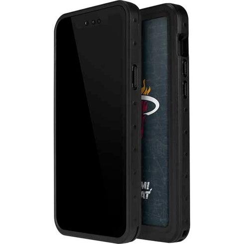 NBA Miami Heat Black Partial Logo iPhone 12 Mini Waterproof Case