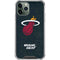 NBA Miami Heat Black Partial Logo iPhone 12 Pro Clear Case