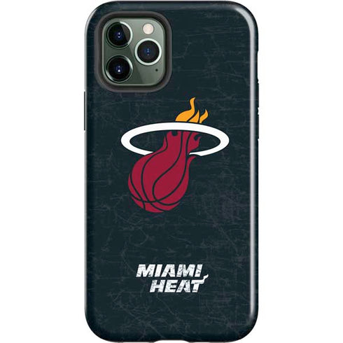 NBA Miami Heat Black Partial Logo iPhone 12 Pro Impact Case