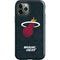 NBA Miami Heat Black Partial Logo iPhone 12 Pro Impact Case