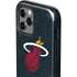 NBA Miami Heat Black Partial Logo iPhone 12 Pro Impact Case