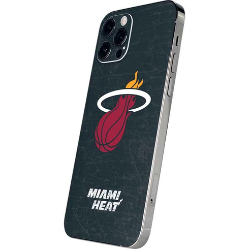 NBA Miami Heat Black Partial Logo iPhone 12 Pro Max Skin