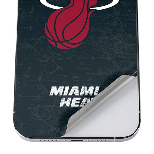 NBA Miami Heat Black Partial Logo iPhone 12 Pro Max Skin