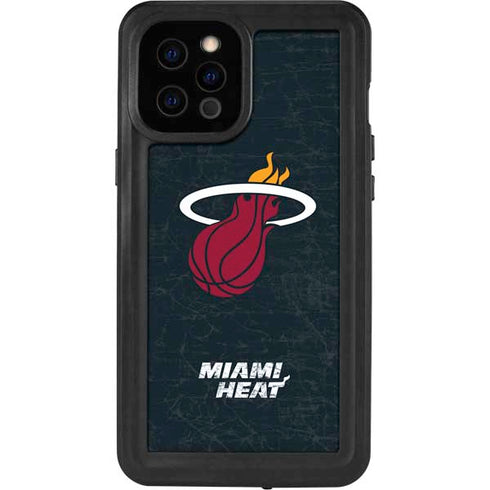 NBA Miami Heat Black Partial Logo iPhone 12 Pro Max Waterproof Case