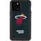 NBA Miami Heat Black Partial Logo iPhone 12 Pro Max Waterproof Case