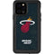 NBA Miami Heat Black Partial Logo iPhone 12 Pro Waterproof Case