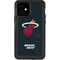 NBA Miami Heat Black Partial Logo iPhone 12 Waterproof Case