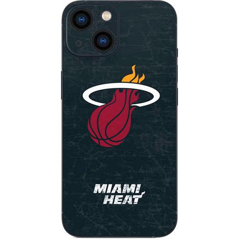 NBA Miami Heat Black Partial Logo iPhone 13 Mini Skin