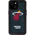 NBA Miami Heat Black Partial Logo iPhone 13 Mini Waterproof Case