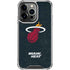 NBA Miami Heat Black Partial Logo iPhone 13 Pro Clear Case