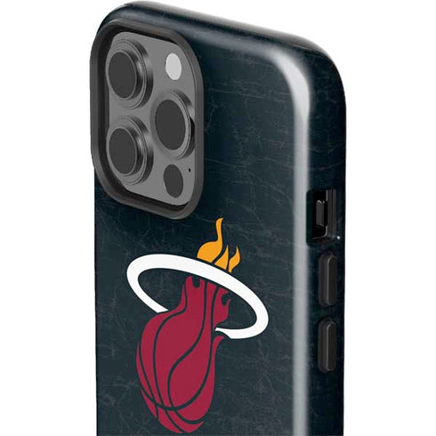 NBA Miami Heat Black Partial Logo iPhone 13 Pro Max Impact Case