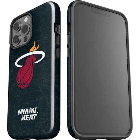 NBA Miami Heat Black Partial Logo iPhone 13 Pro Max Impact Case