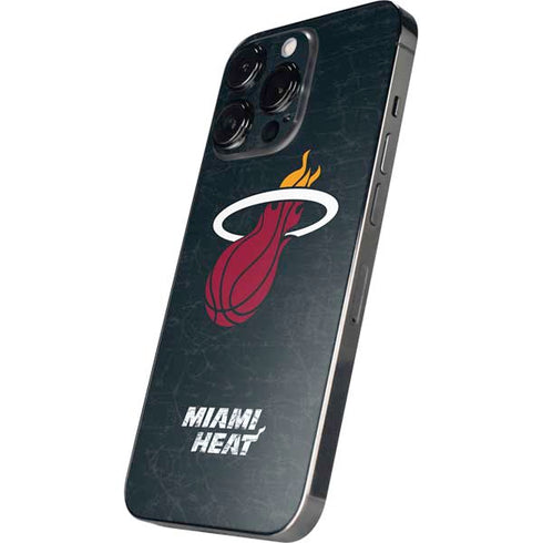 NBA Miami Heat Black Partial Logo iPhone 13 Pro Max Skin