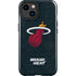 NBA Miami Heat Black Partial Logo iPhone 15 Plus Impact Case