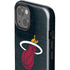 NBA Miami Heat Black Partial Logo iPhone 15 Plus Impact Case