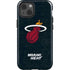 NBA Miami Heat Black Partial Logo iPhone 15 Impact Case
