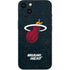 NBA Miami Heat Black Partial Logo iPhone 15 Plus Skin