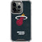 NBA Miami Heat Black Partial Logo iPhone 15 Pro Clear Case