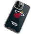 NBA Miami Heat Black Partial Logo iPhone 15 Pro Clear Case