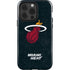 NBA Miami Heat Black Partial Logo iPhone 15 Pro Impact Case