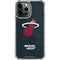 NBA Miami Heat Black Partial Logo iPhone 15 Pro Max Clear Case
