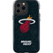 NBA Miami Heat Black Partial Logo iPhone 15 Pro Max Impact Case