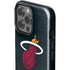 NBA Miami Heat Black Partial Logo iPhone 15 Pro Max Impact Case