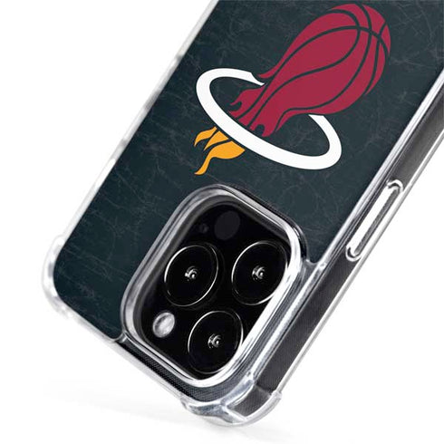 NBA Miami Heat Black Partial Logo iPhone 15 Pro Max MagSafe Case