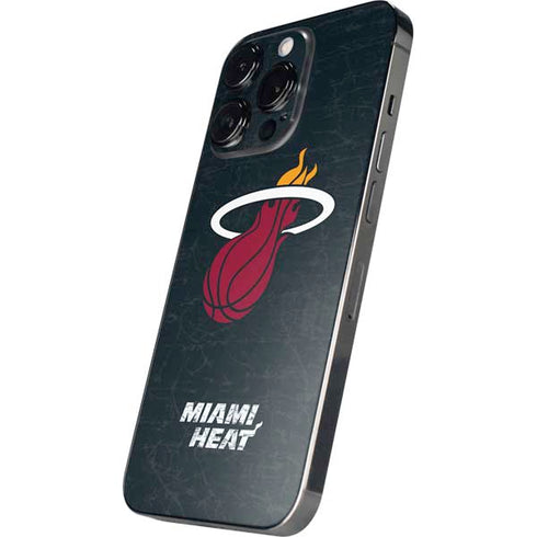 NBA Miami Heat Black Partial Logo iPhone 14 Pro Max Skin