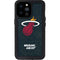 NBA Miami Heat Black Partial Logo iPhone 14 Pro Max Waterproof Case