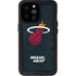 NBA Miami Heat Black Partial Logo iPhone 14 Pro Max Waterproof Case