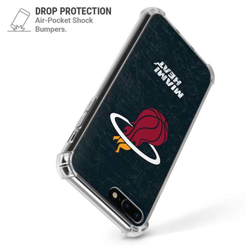 NBA Miami Heat Black Partial Logo iPhone 7/8 Plus Clear Case
