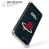 NBA Miami Heat Black Partial Logo iPhone 7/8 Plus Clear Case