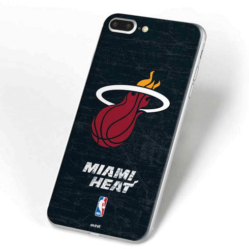 NBA Miami Heat Black Partial Logo iPhone 7 Plus Skin
