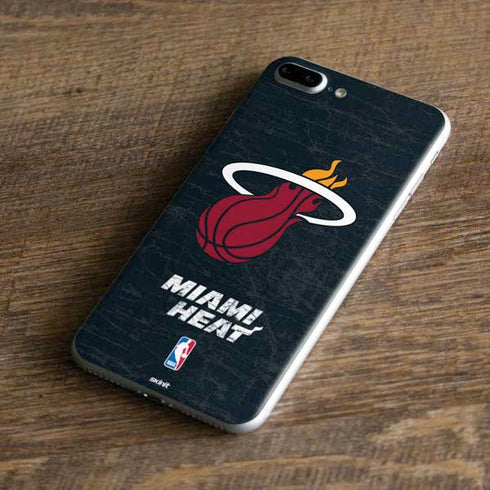 NBA Miami Heat Black Partial Logo iPhone 7 Plus Skin