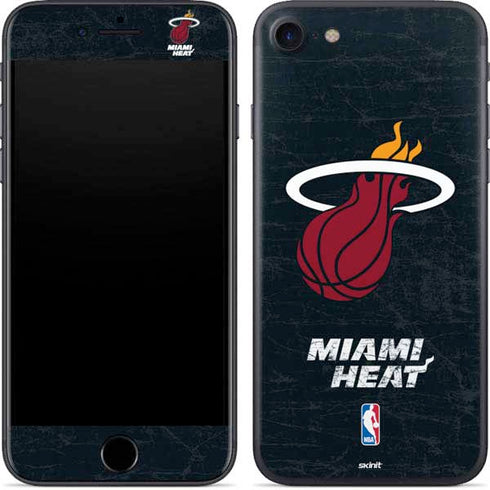 NBA Miami Heat Black Partial Logo iPhone 7 Skin