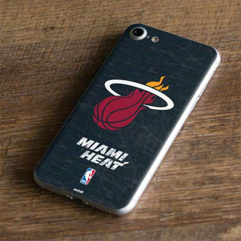 NBA Miami Heat Black Partial Logo iPhone 7 Skin