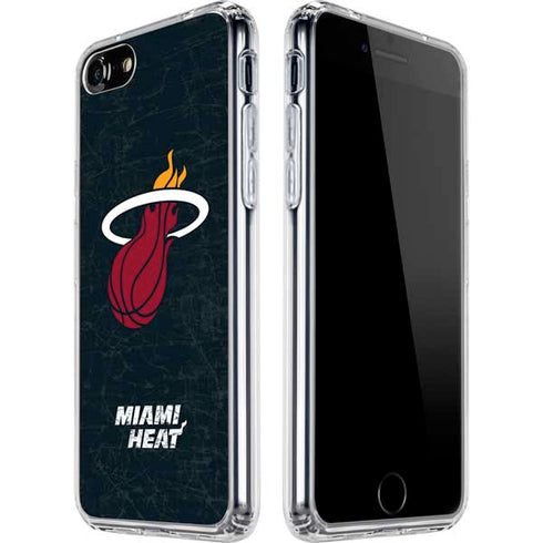 NBA Miami Heat Black Partial Logo iPhone SE (2nd & 3rd Gen) Clear Case