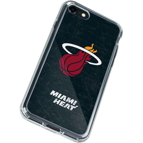 NBA Miami Heat Black Partial Logo iPhone SE (2nd & 3rd Gen) Clear Case