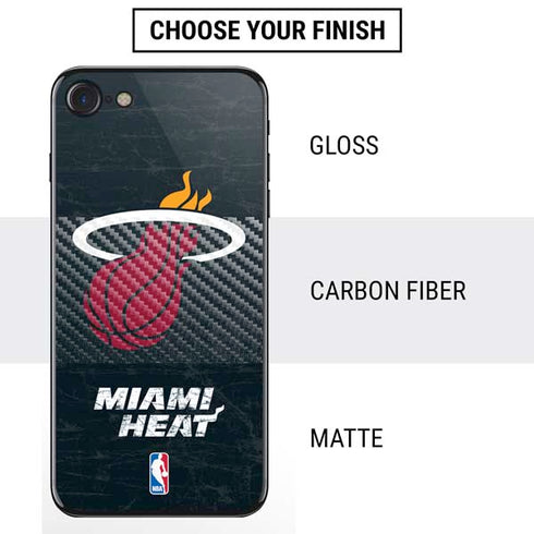 NBA Miami Heat Black Partial Logo iPhone SE (2nd & 3rd Gen) Skin