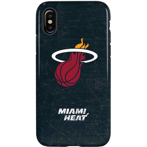 NBA Miami Heat Black Partial Logo iPhone X Pro Case