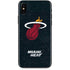 NBA Miami Heat Black Partial Logo iPhone X Skin