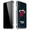 NBA Miami Heat Black Partial Logo iPhone XR Clear Case